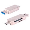 Lector de Tarjetas SD y MicroSD, USB 2.0 y USB-C OTG