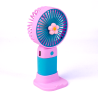 Ventilador Portátil Recargable con Base, Compacto y Silencioso