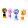 Ventilador Portátil Recargable con Base, Compacto y Silencioso