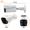 Cámara Bullet conenctor Ethernet 6Led IR inclinación para exterior