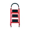 Escalera plegable de acero, 3 escalones, 100 kg