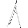 Escalera plegable de acero, 6 escalones, 100 kg