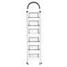 Escalera plegable de acero, 6 escalones, 100 kg