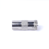 Adaptador coaxial metálico de pin fino a pin grueso