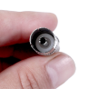 Adaptador coaxial metálico de pin fino a pin grueso