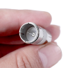 Adaptador coaxial metálico de pin fino a pin grueso