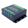 Hub USB industrial 4 puertos con 2 entradas conmutables