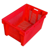 Cajón plástico apilable y embutible, 42 litros