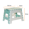Banco plegable infantil multiuso 18x21,5x16 cm