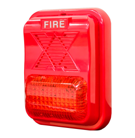 Sirena de incendio AS-209, LED estroboscópico 10-30V