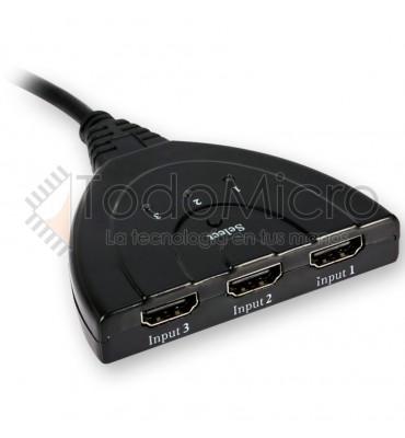 Switch HDMI de 5 puertos con control remoto