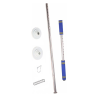 Dispensador manual para envolver pallets con film stretch