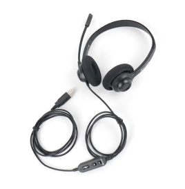 Auriculares estéreo USB-A para oficina y call center
