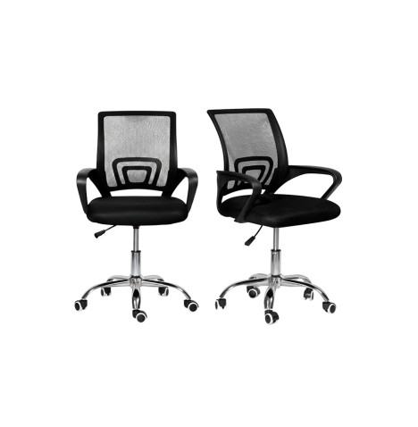 Pack x2 Sillas Ergonómicas de Oficina, Base Metálica