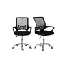 Pack x2 Sillas Ergonómicas de Oficina, Base Metálica