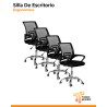 Pack x4 Sillas Ergonómicas de Oficina, Base Metálica