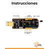 Programador CH341A con zócalo ZIF para EEPROM y BIOS
