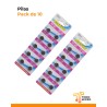 Pilas LR1130 alcalinas, pack x 10 unidades