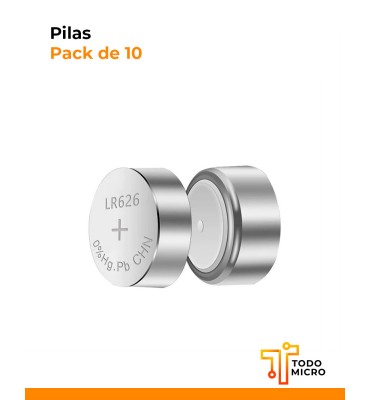 Pilas LR626 en packs de 10...