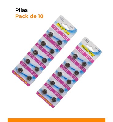 Pilas LR1130 en packs de 10...