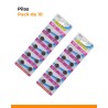 Pilas LR1130 alcalinas, pack x 10 unidades