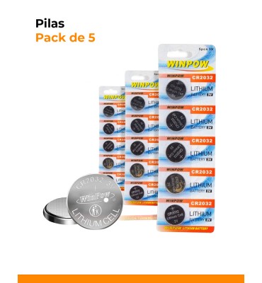 Pilas CR2032 en packs de 5...