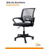 Silla ergonómica de oficina con base plástica