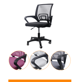 Silla ergonómica de oficina con base plástica