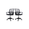 2 sillas ergonómicas de oficina, base plástica