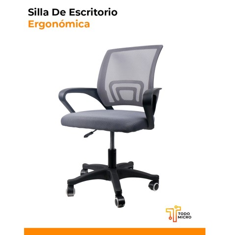 2 sillas ergonómicas de oficina, base plástica