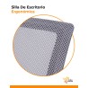 Pack x2 Sillas Ergonómicas de Oficina, Base Metálica
