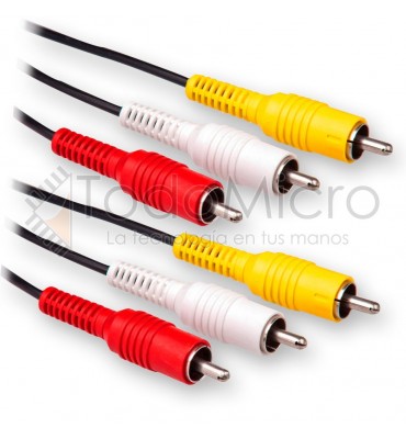 Cable RCA audio y video 1.5m