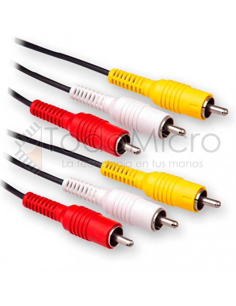 Cable RCA audio y video 1.5m
