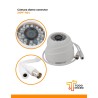 Cámara domo BNC 2MP 1080P con 24 LED IR, para interior