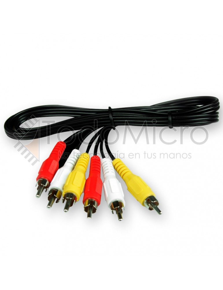 Cable RCA audio y video 1.5m
