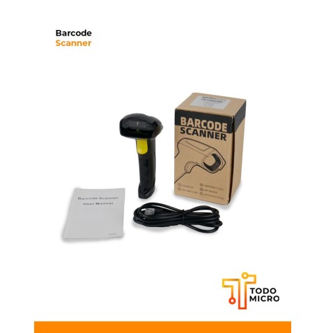 Scanner lector código de barras 1D USB 200 lecturas/s