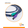 Cable extensor PS/2 de 1.5 m para teclado y mouse