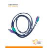 Cable extensor PS/2 de 1.5 m para teclado y mouse
