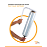 Dispenser porta rollo film stretch ajustable, embalaje