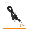 Cable USB a plug macho para alimentación de 5 V