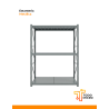 Estantería metálica rack, 3 niveles, hasta 300 kg
