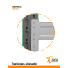 Estantería metálica rack, 3 niveles, hasta 300 kg