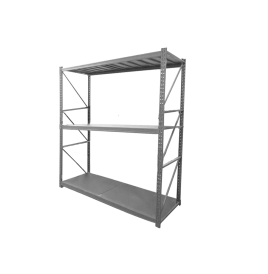 Estantería metálica rack, 3 niveles, hasta 300 kg
