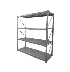 Estantería metálica rack, 4 niveles, hasta 300 kg