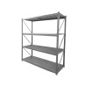 Estantería metálica rack, 4 niveles, hasta 300 kg
