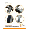 Silla ergonómica ajustable con soporte lumbar