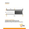 Plataforma para estanteria rack 300kg 60 x 100cm Montaje sin tornillos