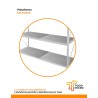 Plataforma para estanteria rack 300kg 60 x 100cm Montaje sin tornillos
