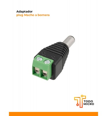 Adaptador tipo plug Macho...