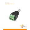 Adaptador plug macho a bornera para 12, 24 o 48 VCC